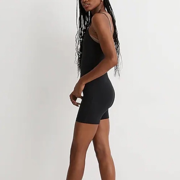 Madewell Knit Biker Unitard Shorts Black XL NWT - Picture 3 of 10